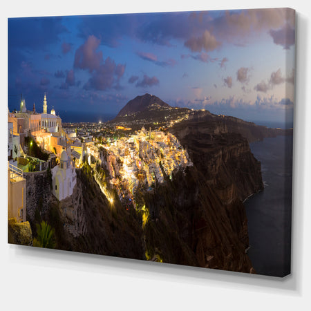 Thira Santorini Greece Panorama - Landscape Print Wall Artwork