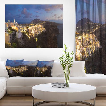 Thira Santorini Greece Panorama - Landscape Print Wall Artwork