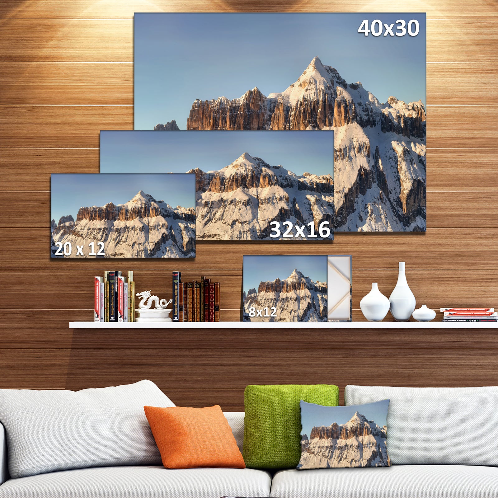 Overcast Sky over Italian Alps - Landscape Print Wall Artwork