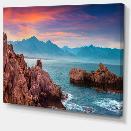 Sunrise on Barbor Milazzo Panorama - Landscape Print Wall Artwork