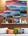 Sunrise on Barbor Milazzo Panorama - Landscape Print Wall Artwork