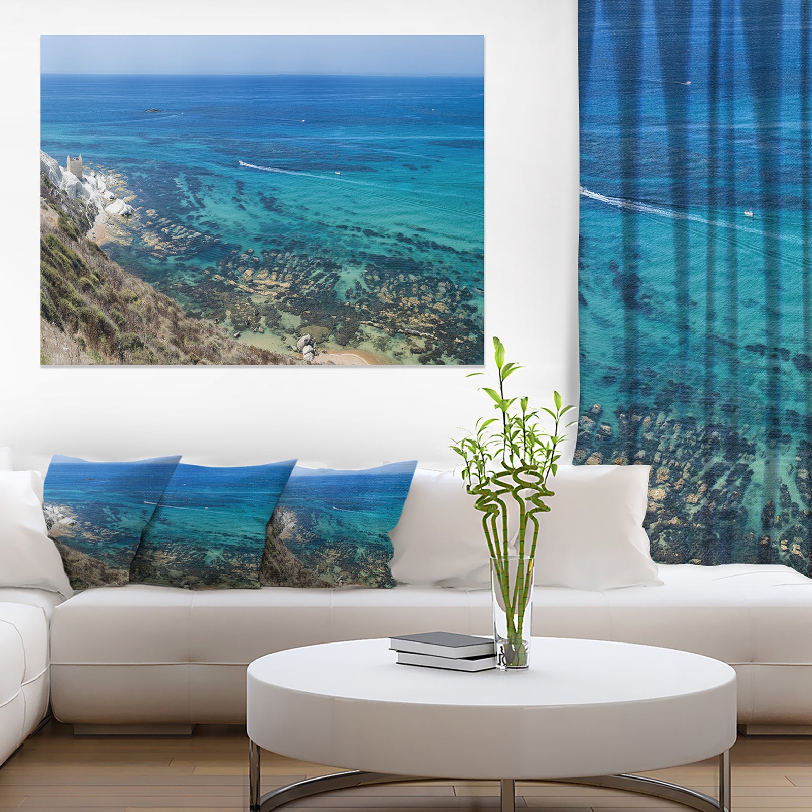 White Tip Agrigento in Sicily Italy - Landscape Print Wall Artwork