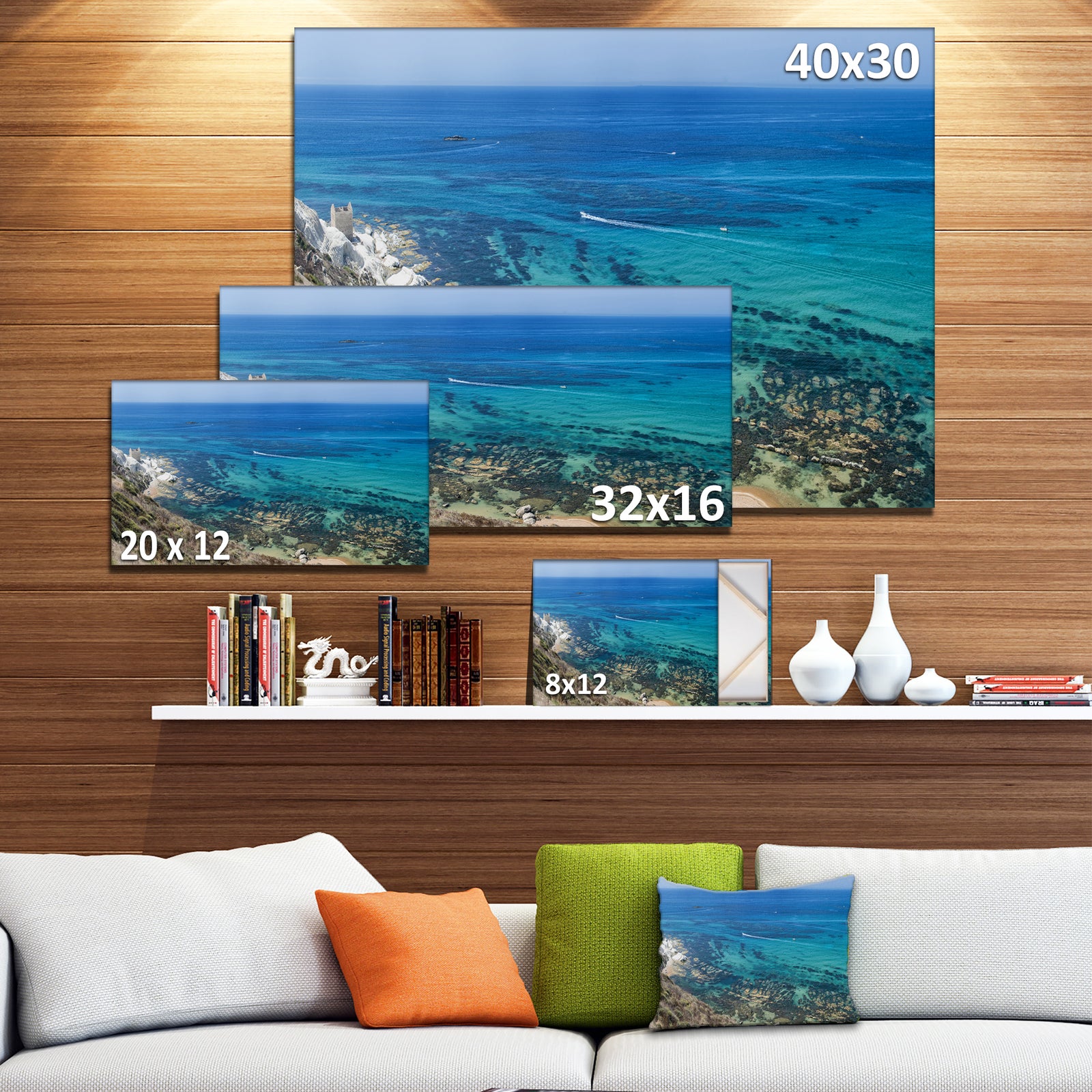 White Tip Agrigento in Sicily Italy - Landscape Print Wall Artwork