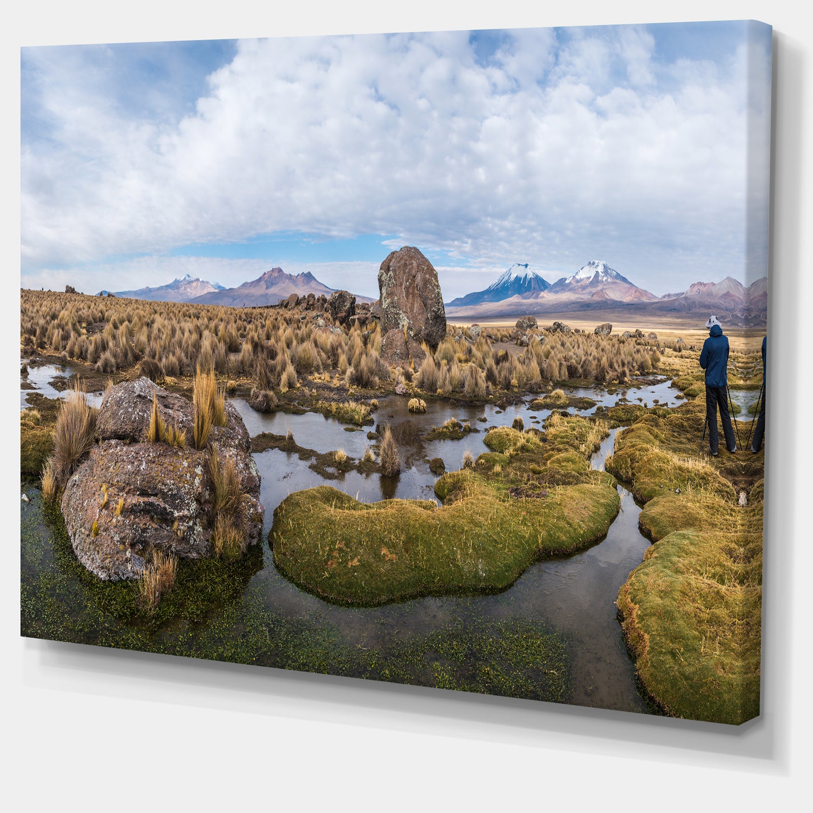 Bolivia Volcanoes Panoramic View - Landscape Print Wall Artwork