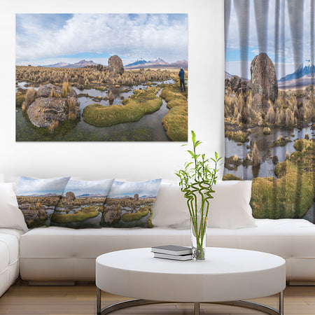 Bolivia Volcanoes Panoramic View - Landscape Print Wall Artwork