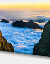 Gran Canaria Sunset over Clouds - Extra Large Seashore Canvas Art