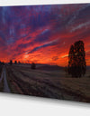 Gorgeous Cloudy Sky during Fall - Landscape Print Wall Artwork