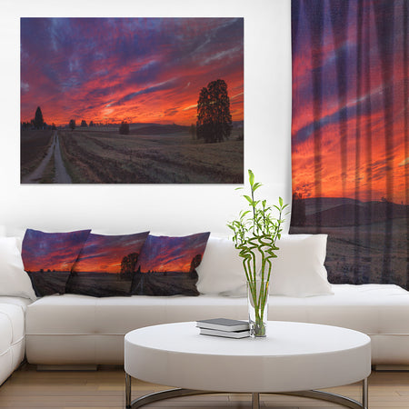 Gorgeous Cloudy Sky during Fall - Landscape Print Wall Artwork