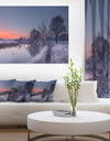 Frosty Fall Morning Panorama - Landscape Print Wall Artwork