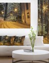 Busy Traffic and City at Night - Cityscape Artwork Canvas