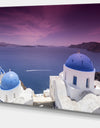 Blue Domed Churches on Caldera - Landscape Print Wall Artwork