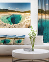 Yellow Stone Pool Panorama - Landscape Print Wall Artwork