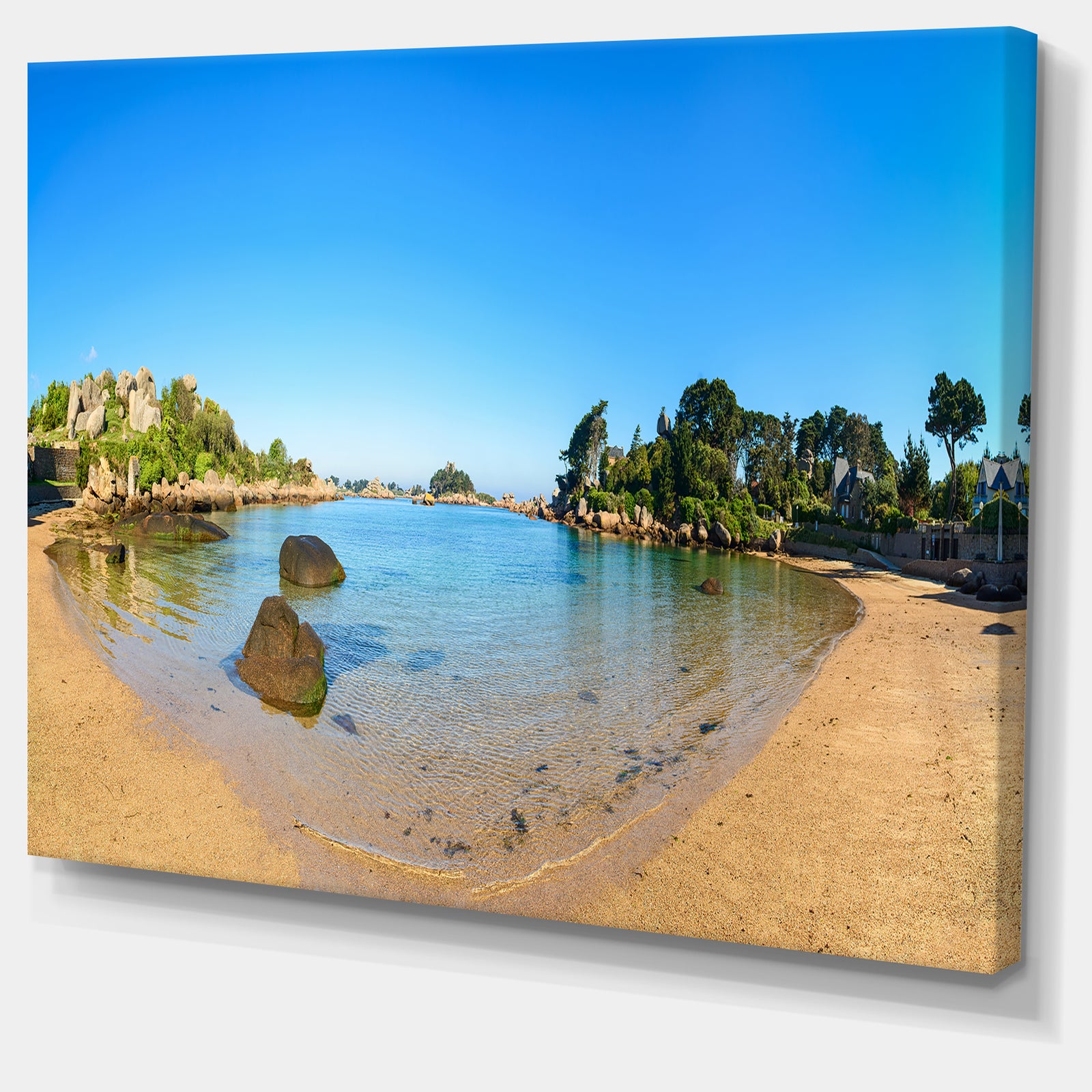 Ploumanach Rocks and Beach Morning - Oversized Landscape Wall Art Print