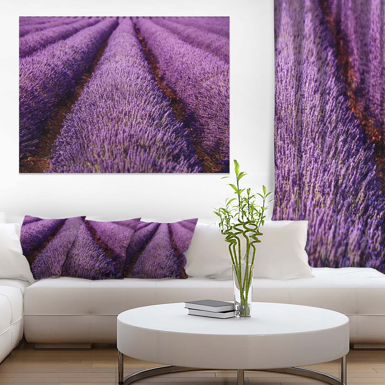 Endless Rows of Lavender Field - Oversized Landscape Wall Art Print
