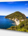 Blue Seashore at Elba Island - Extra Large Seashore Canvas Art