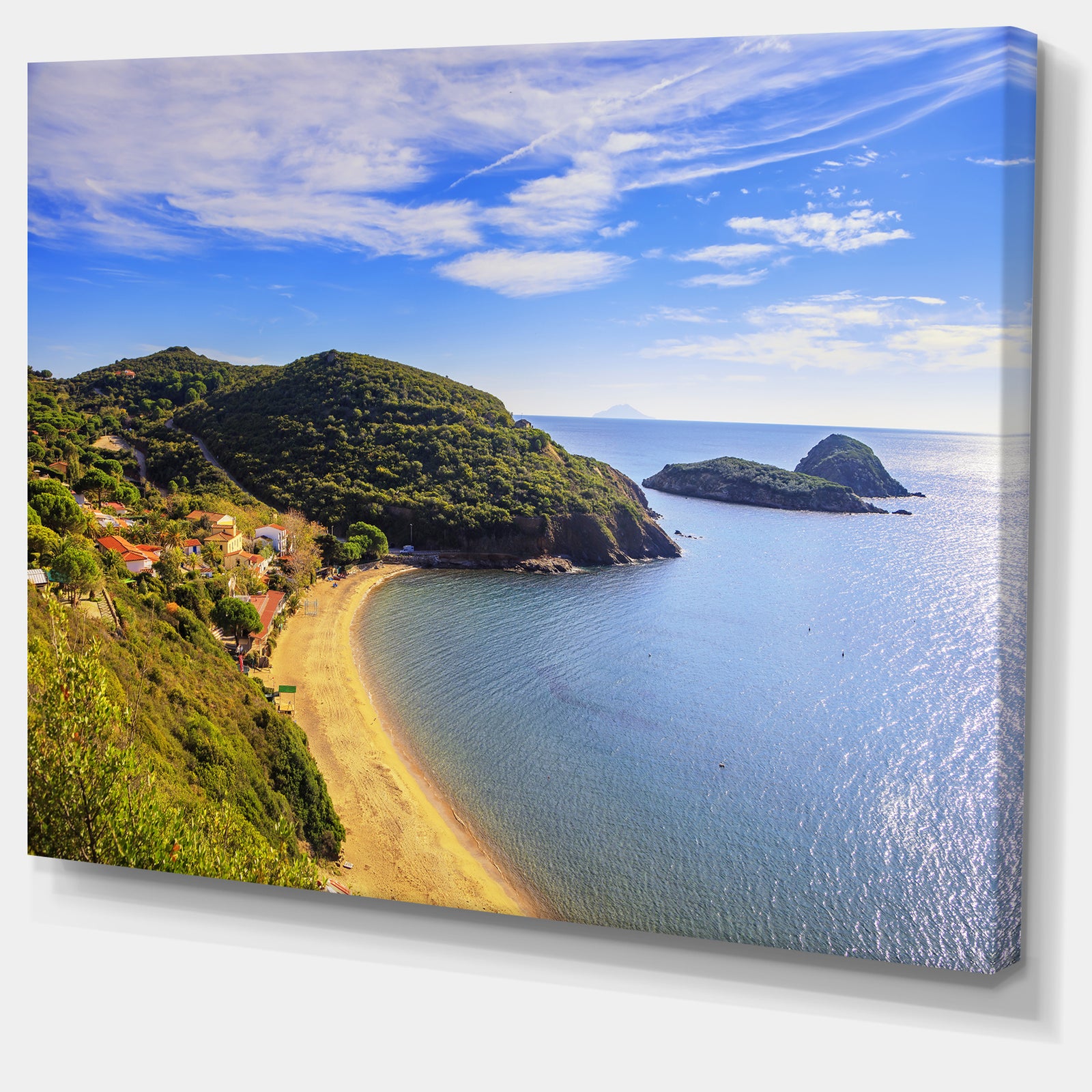 Innamorata Beach and Gemini Islets - Extra Large Seashore Canvas Art
