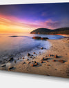 Sunset in Cala Violina Bay Beach - Extra Large Seashore Canvas Art