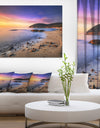 Sunset in Cala Violina Bay Beach - Extra Large Seashore Canvas Art