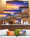 Sunset in Cala Violina Bay Beach - Extra Large Seashore Canvas Art