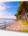 Promenade and Pine Trees in Italy - Oversized Landscape Wall Art Print