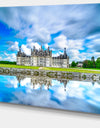 Chateau De Chambord Castle in Blue - Oversized Landscape Wall Art Print