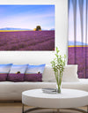 Lavender Flowers with Old House - Oversized Landscape Wall Art Print