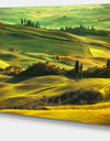 Green Rolling Hills on Misty Sunset - Oversized Landscape Wall Art Print