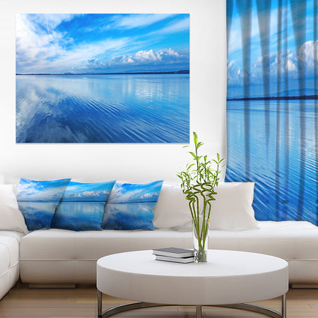 Sunset Blue Panoramic Landscape - Oversized Landscape Wall Art Print