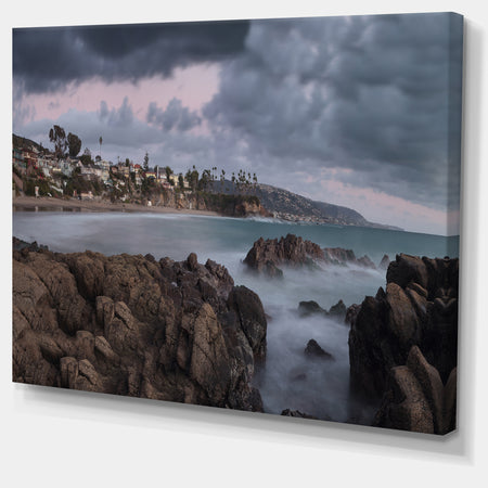Heavy Rain Clouds Over Crescent Bay - Oversized Landscape Wall Art Print