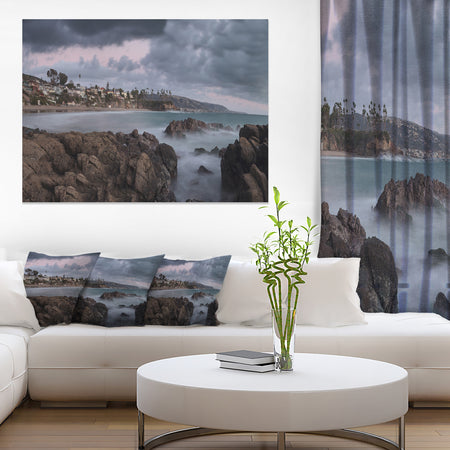 Heavy Rain Clouds Over Crescent Bay - Oversized Landscape Wall Art Print