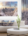 Huangshan Hill Snow in Winter - Oversized Landscape Wall Art Print