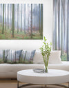 Autumn Tree Trunks Panorama - Oversized Forest Canvas Artwork