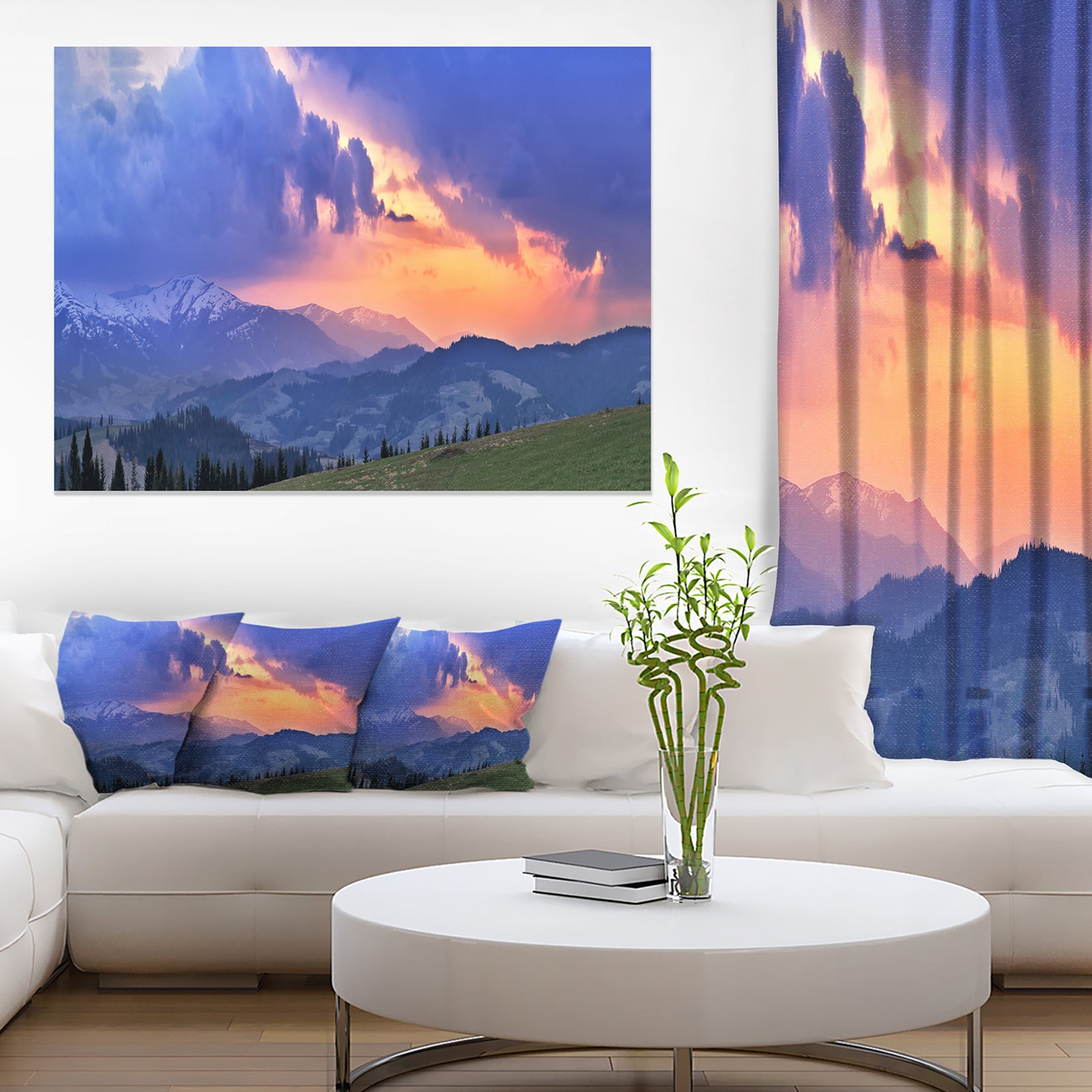 Sunny Spring Evening Panorama - Oversized Landscape Wall Art Print