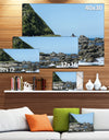 Beautiful New Zealand Rocky Beach - Modern Seascape Canvas Artwork