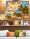Gorgeous Beach of Island Barbados - Modern Seascape Canvas Artwork