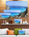 Cala Rossa Beach Sicily Italy - Modern Seascape Canvas Artwork