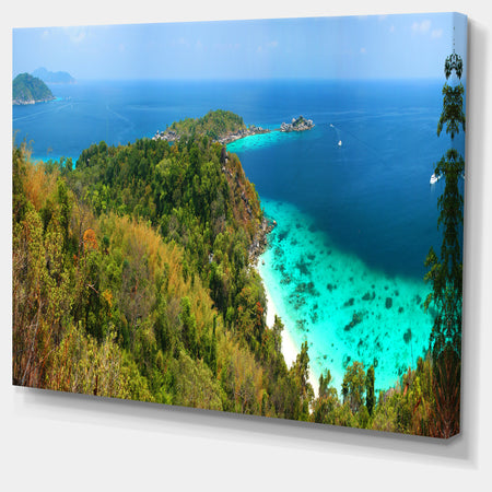 Similan Islands Paradise Bay - Modern Seascape Canvas Artwork