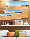 Exotic Tropical Beach Panorama - Modern Seascape Canvas Artwork