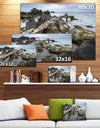 Rocky North Ireland Seashore - Modern Seascape Canvas Artwork