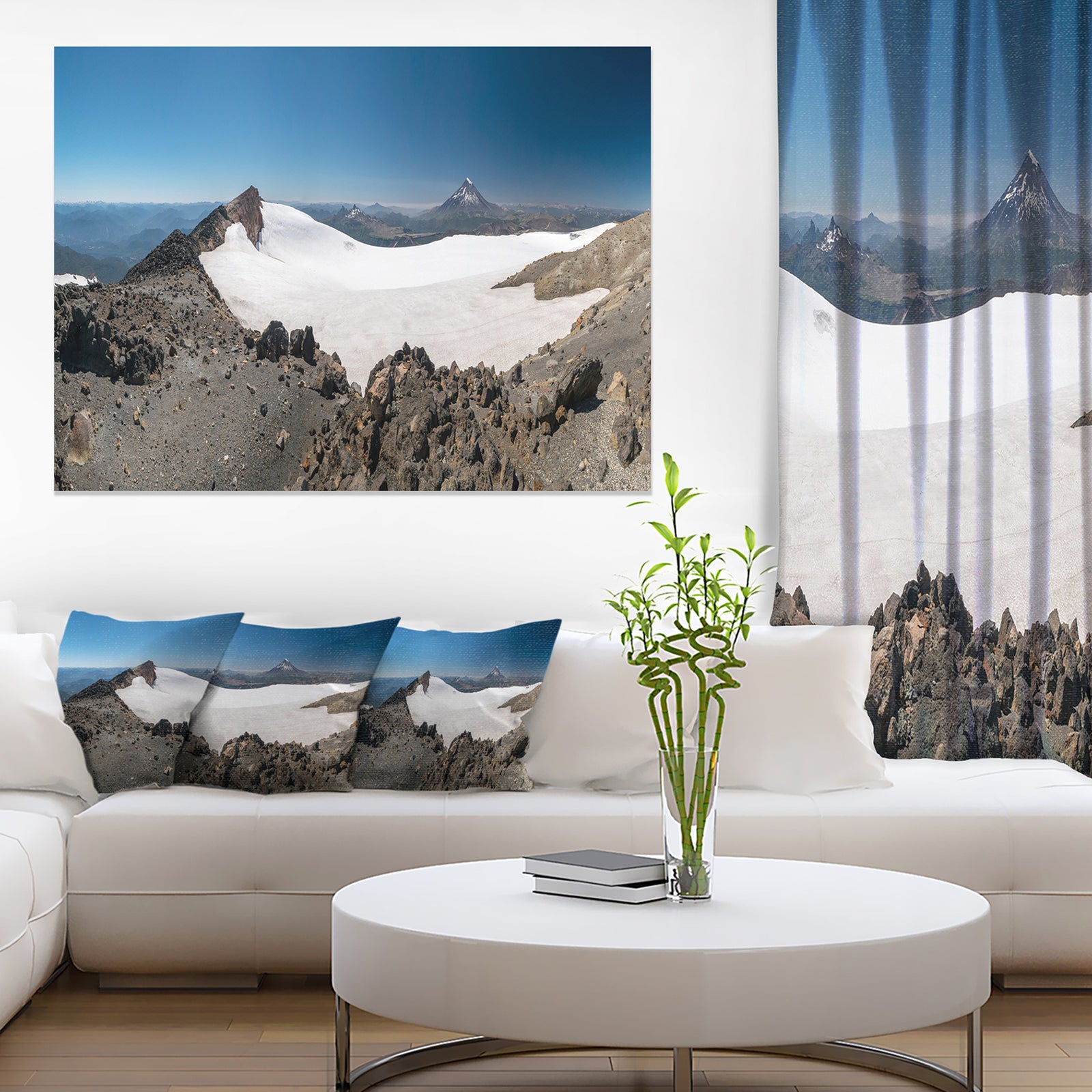 Hiking to Vulkan Quetrupillan - Landscape Art Canvas Print