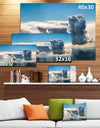 Heavy Clouds in Sky Panoramic View - Landscape Art Canvas Print