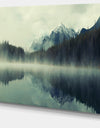 Lake Herbert in Foggy Morning - Modern Seascape Canvas Artwork