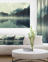 Lake Herbert in Foggy Morning - Modern Seascape Canvas Artwork