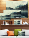 Lake Herbert in Foggy Morning - Modern Seascape Canvas Artwork