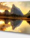 Vermillion Lake Sunrise in Banff Park - Landscape Art Canvas Print