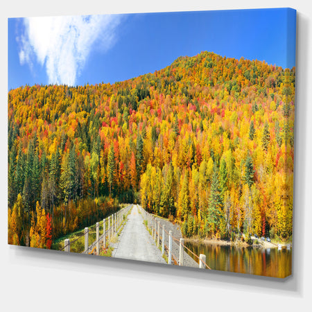 Stowe Countryside View Panorama - Landscape Art Canvas Print