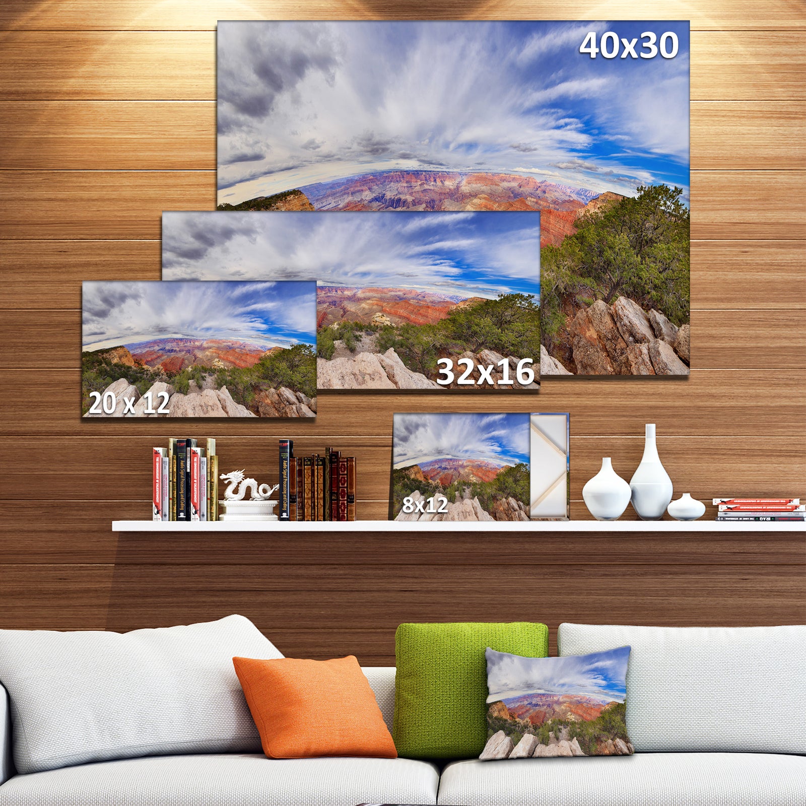 Eye Looking at the Grand Canyon - Landscape Art Canvas Print