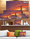 Holy Island of Lindisfarne Panorama - Wooden Sea Bridge Canvas Wall Art