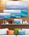 Aerial View of Maldives Island - Modern Seascape Canvas Artwork