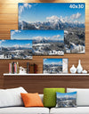 Austrian Alps Winter Panorama - Landscape Art Canvas Print